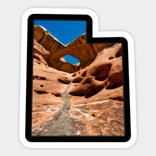 Utah State Outline - Canyonlands National Park Sticker